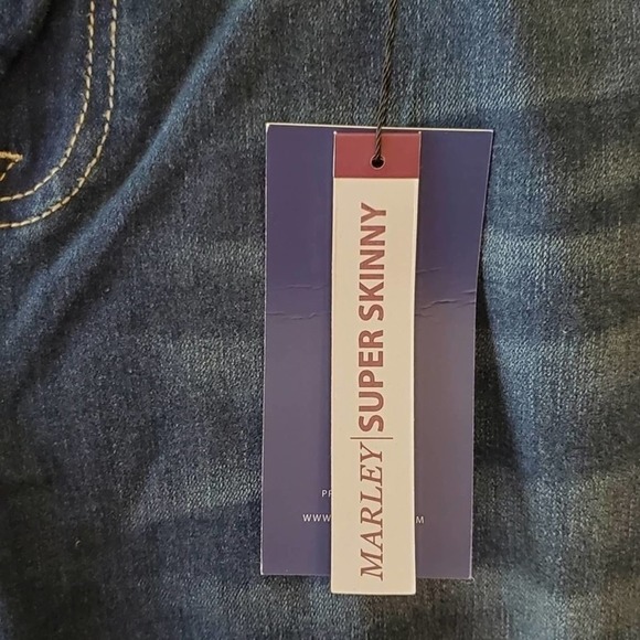 Vigoss Marley super‎ skinny stretch distressed jeans plus size 18W 22W new!!! - Picture 14 of 16